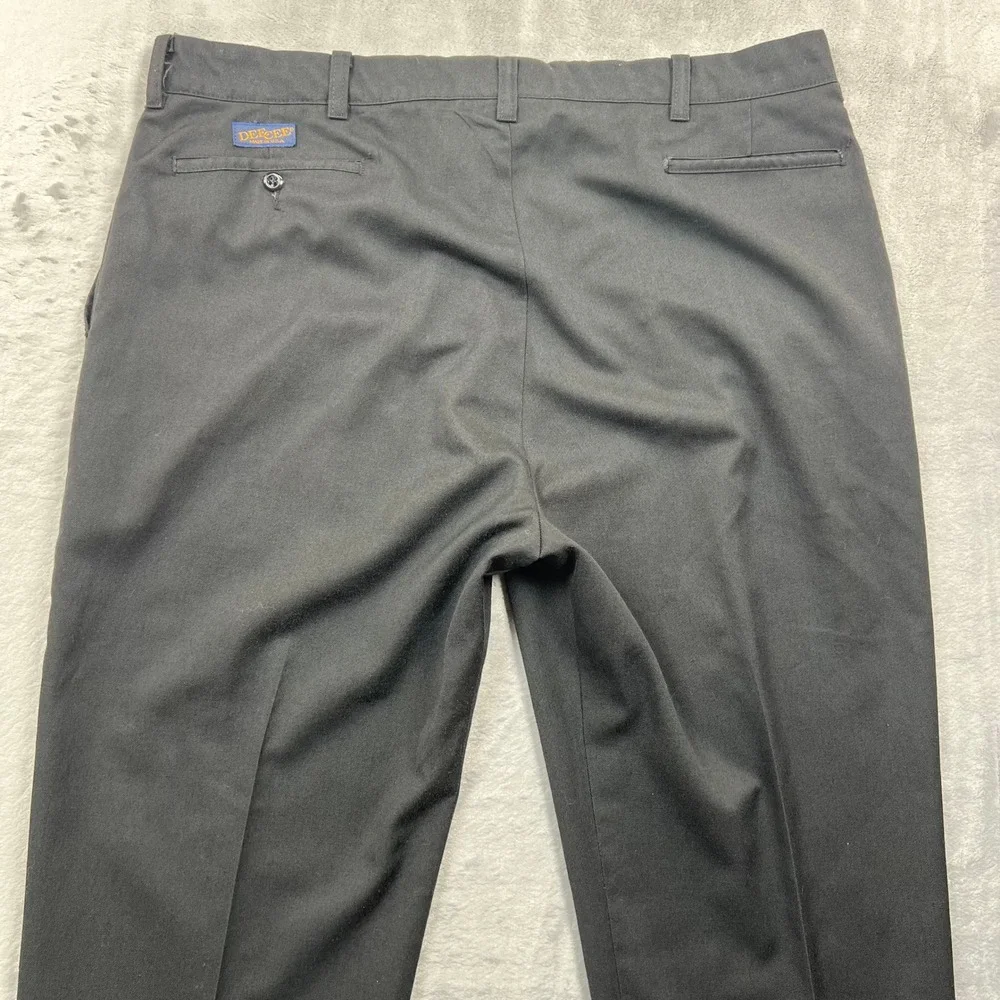 Dee Cee Work Trousers Mens 37x30 Black Vintage Made in USA Straight Leg Pants